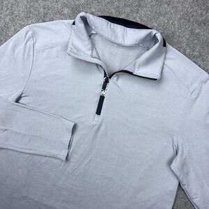 G/Fore Pullover Mens Large Gray 1/4 Zip Golf Tech Performance Stretch Activewear